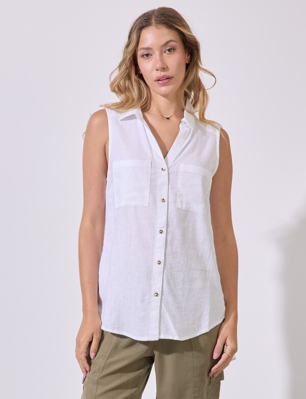 Camisola Lino BLANCO