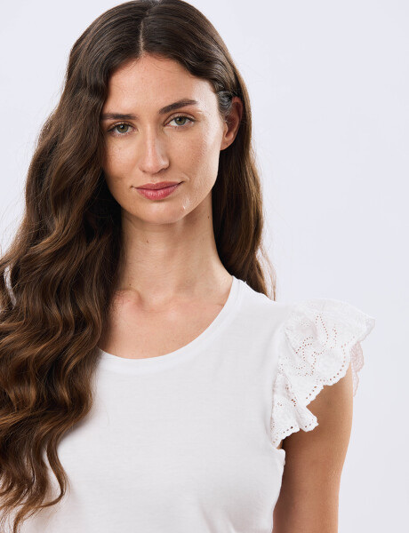 REMERA LISA DE ALGODÓN Blanco
