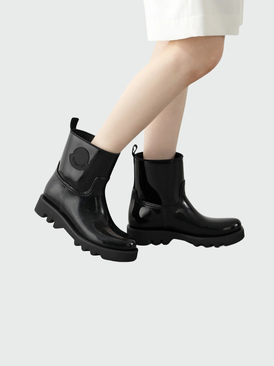 Moncler -Botas de lluvia antideslizantes, Ginette Negro