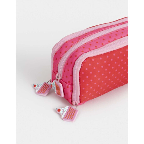 Cartuchera Estampada Rojo Medio