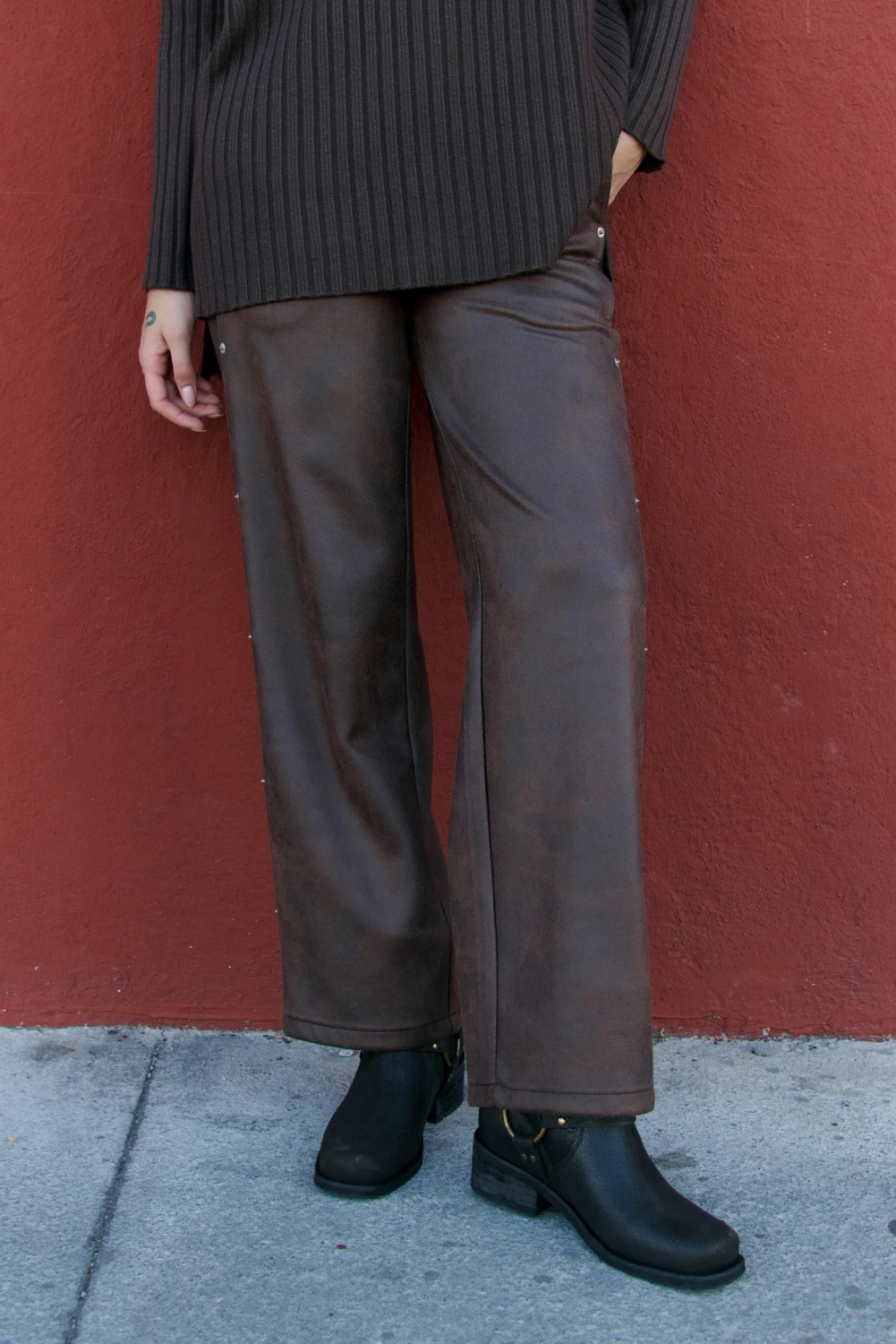 PANTALON VIPPER VEGAN chocolate 1