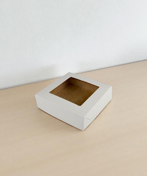 Caja flexi 53 13x13x4 con visor BLANCO