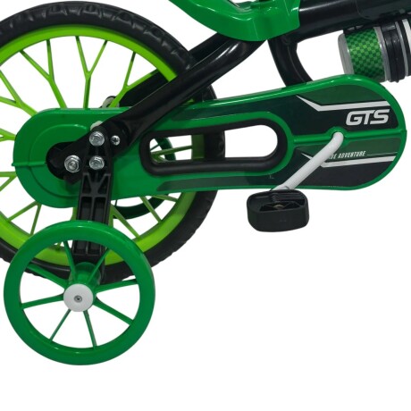 Bicicleta De Paseo Gts ARO12-GTS Rodado 12 Con Botella Ub VERDE