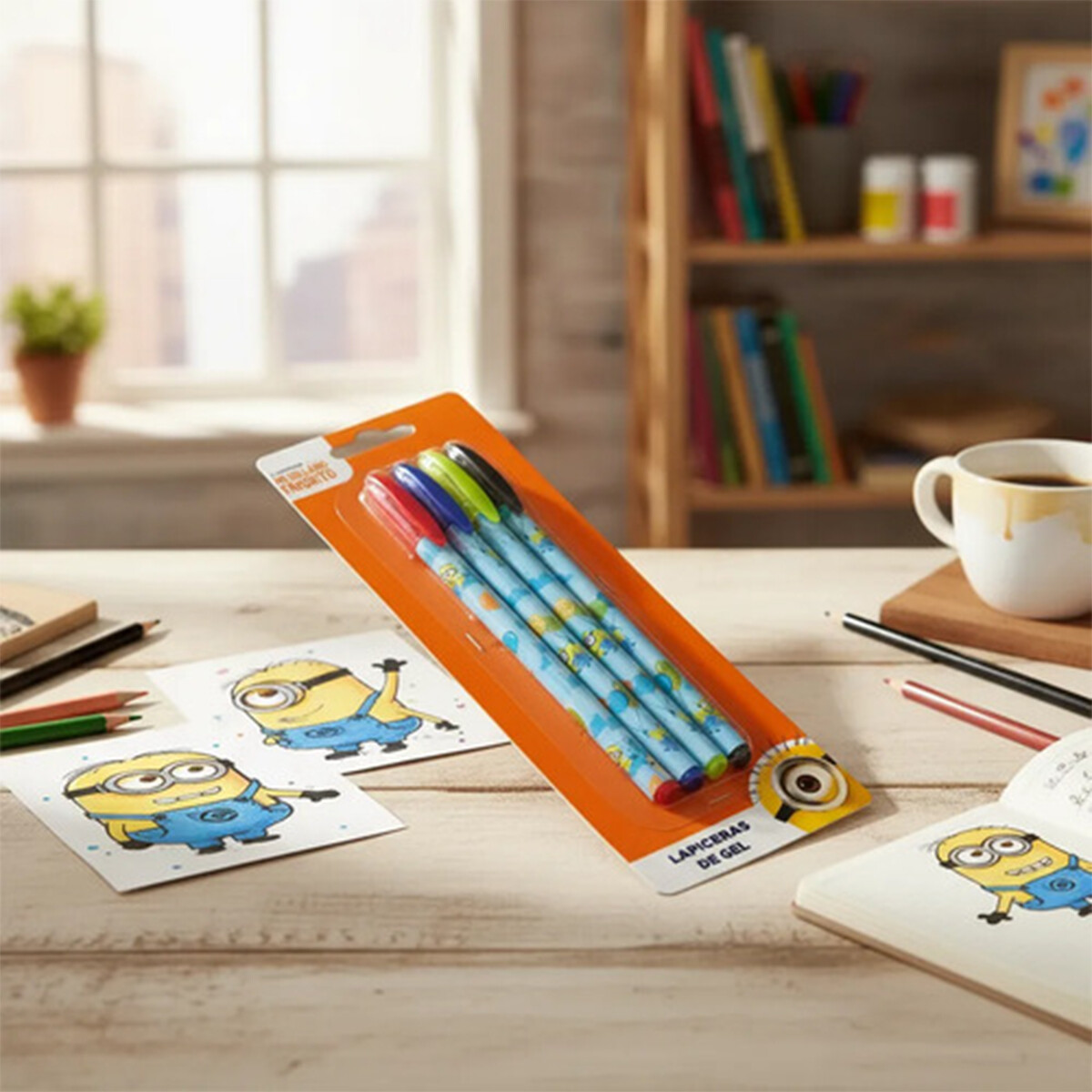 Set x4 Lapiceras de Gel - Minions 