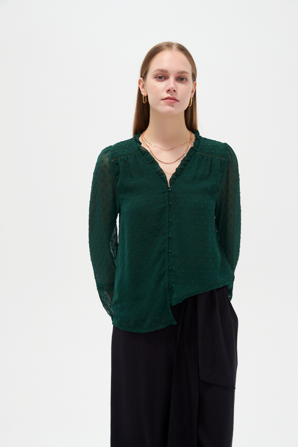 Blusa Tulvi Petroleo Oscuro