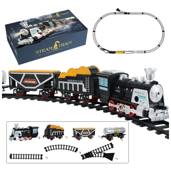 Pista de tren con vapor real y luces!!!. Recargable Pista de tren con vapor real y luces!!!. Recargable