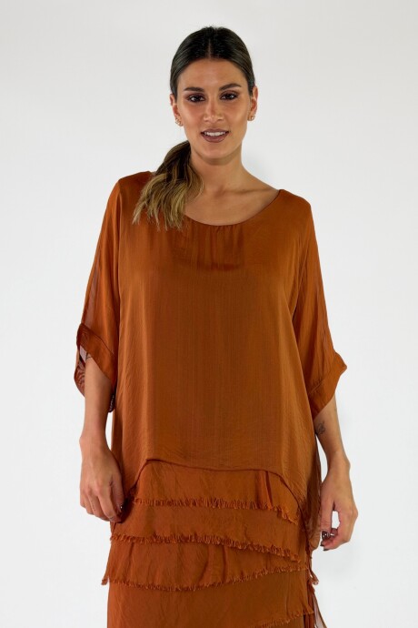 BLUSA ANDROS Terracota