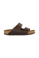 Sandalia Arizona Soft Footbed Oiled Leather - Estrecho Habana