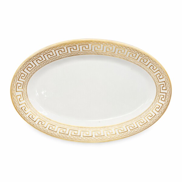 BANDEJA OVALADA DE PORCELANA VERSACE 10´´ • 25x16cm BANDEJA OVALADA DE PORCELANA VERSACE 10´´ • 25x16cm