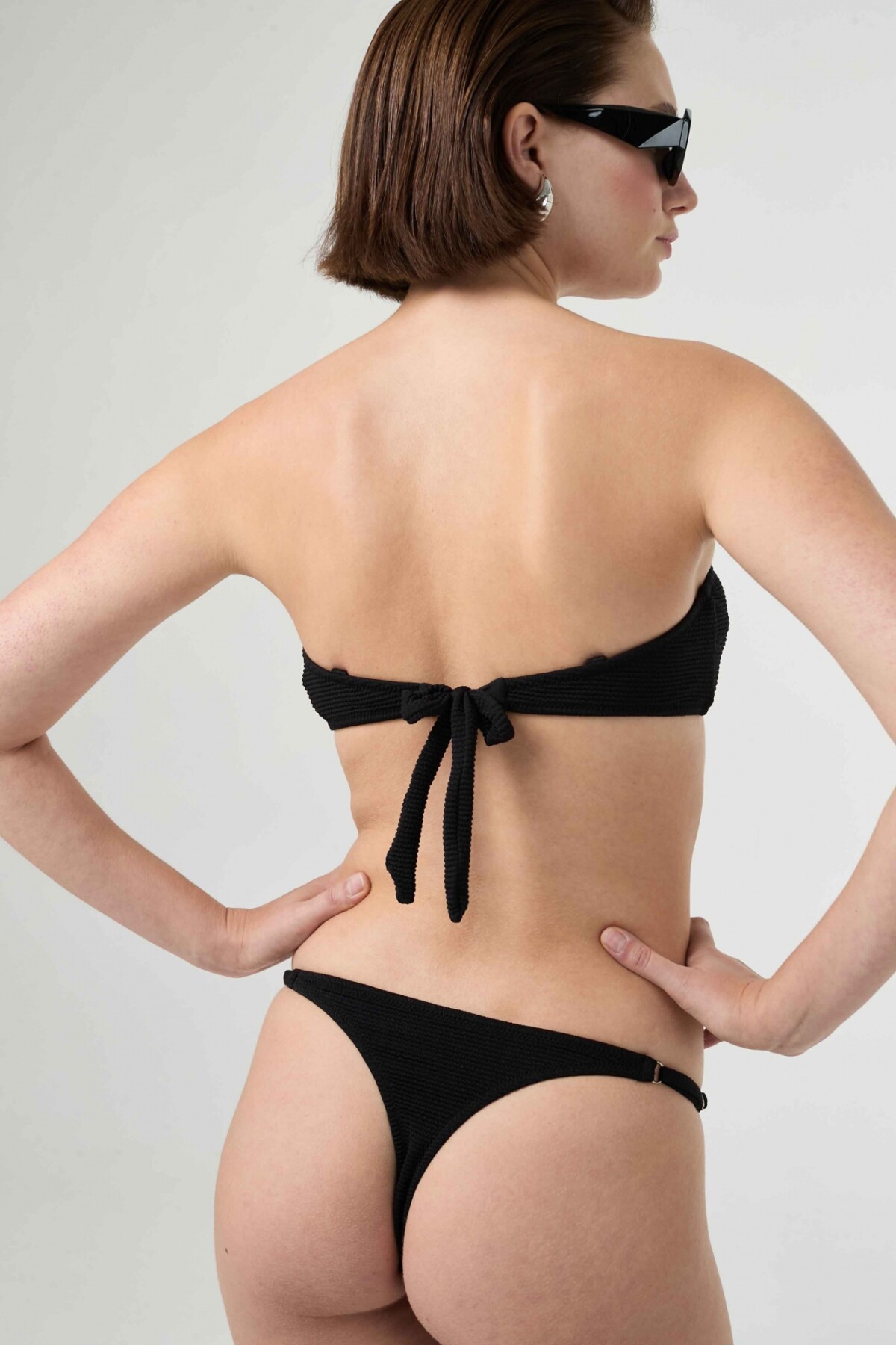 Top Cannes Negro Texturado