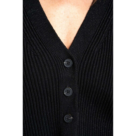 Chaleco Botones Negro