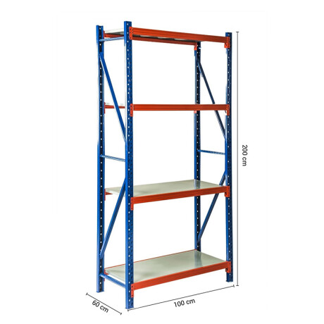 ESTANTERIA 2000X1000X600 - AZUL Estanteria Metalica Reforzada 200X100X60cm