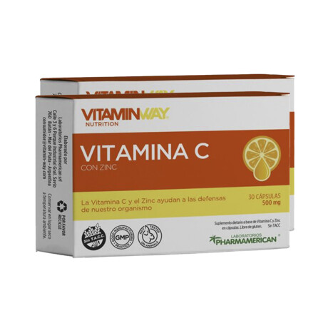Pack Vitaminway Vitamina C + Zinc 2da unidad 50 % off Pack Vitaminway Vitamina C + Zinc 2da unidad 50 % off