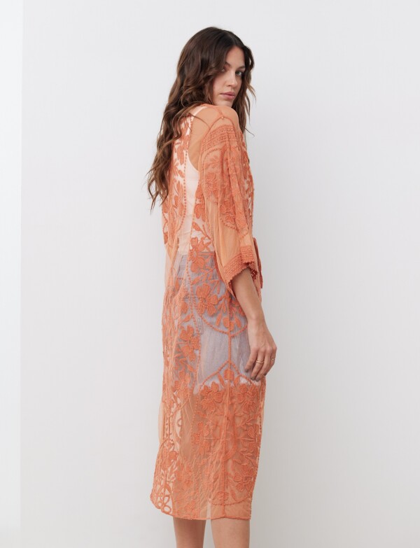 Kaftan Bordado TERRACOTA