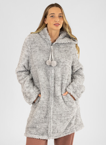 Bata pom melange Gris