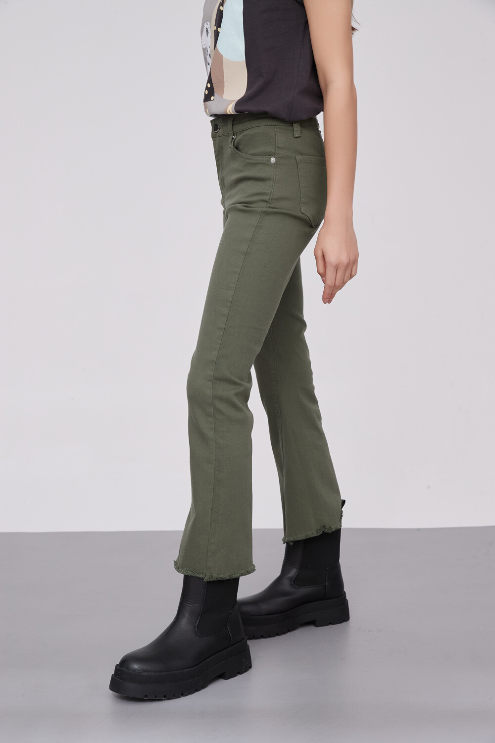 Pantalon Brindisi Verde Seco