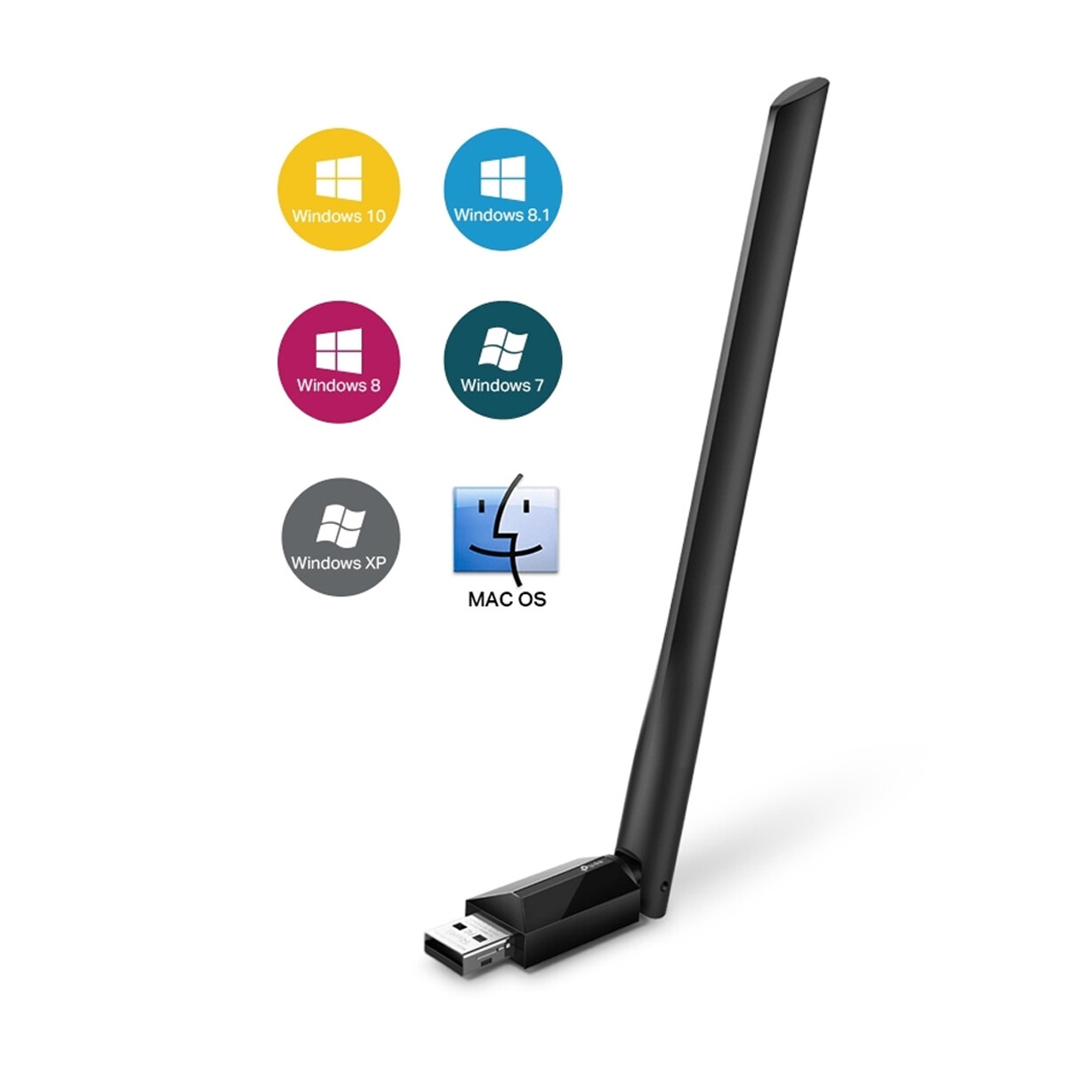 Adaptador Wifi Tp Link Ac600 T2u Plus - ADAPTADOR USB TP LINK AC600 T2U PLUS 