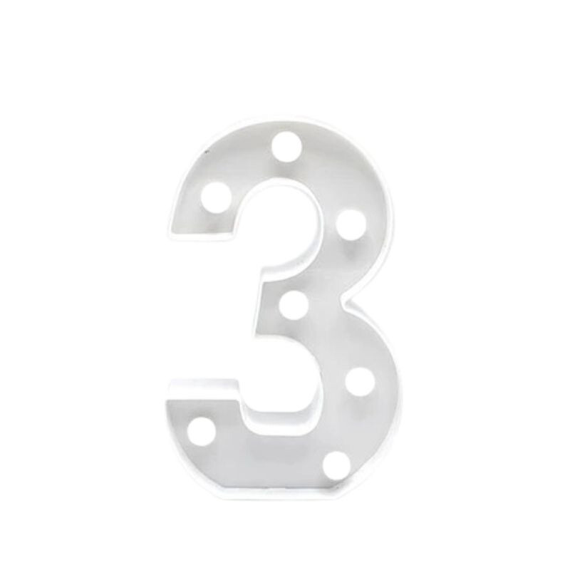 Número Blanco 16cm 3