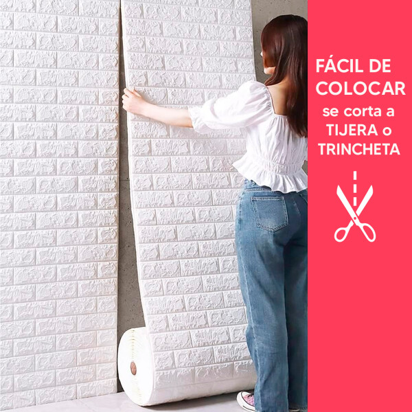 Revestimiento 3d Ladrillo Para Pared Por Rollo REVESTIMIENTO LADRILLO ROLLO 0.70X20MTS