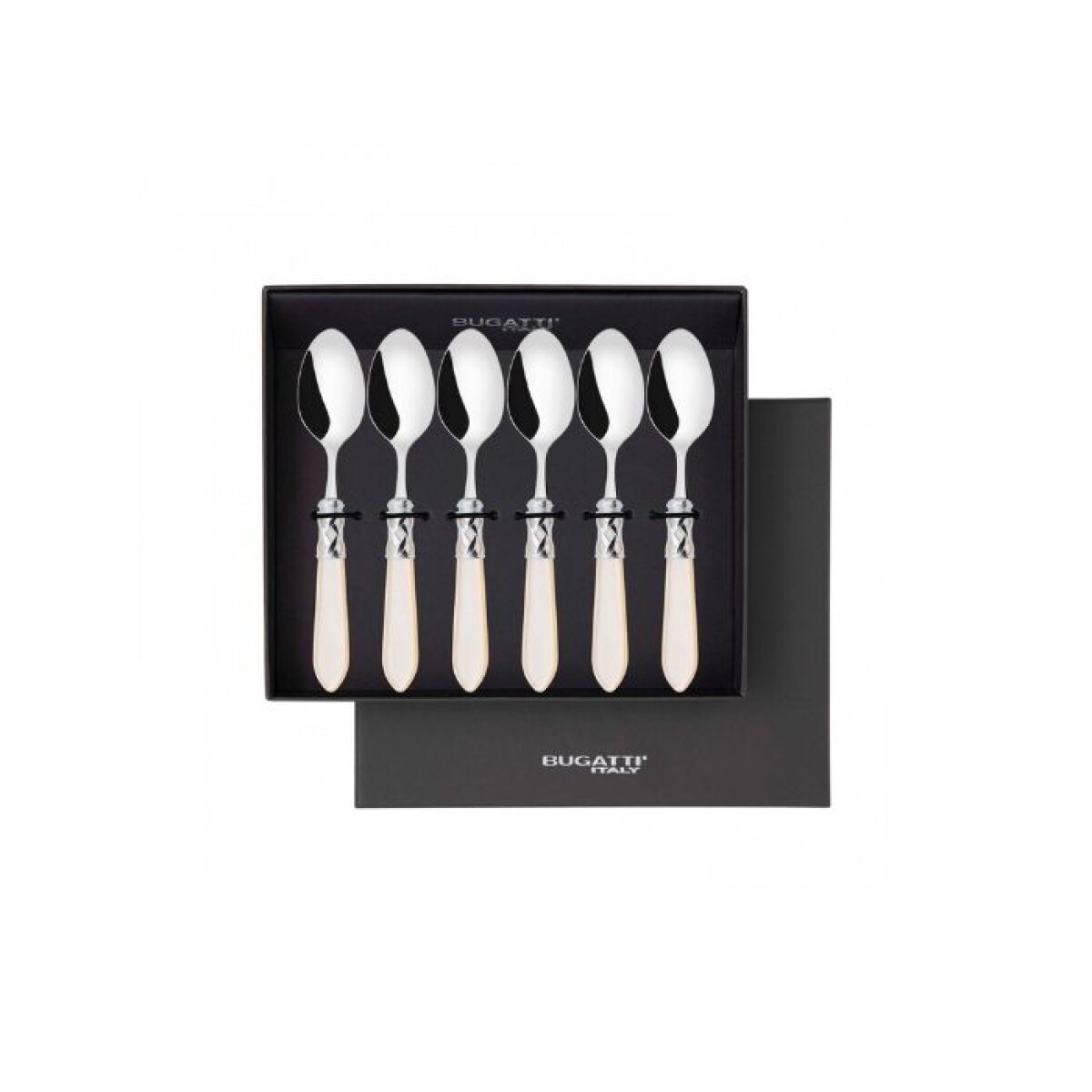 BUGATTI ALADDIN CUCHARA CAFÉ 6PZ MARFIL 