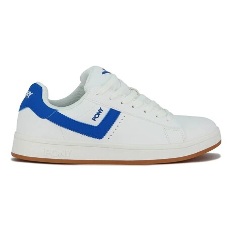 Championes Pony Lifestyle Square Pu Hombre Blanco-Azul