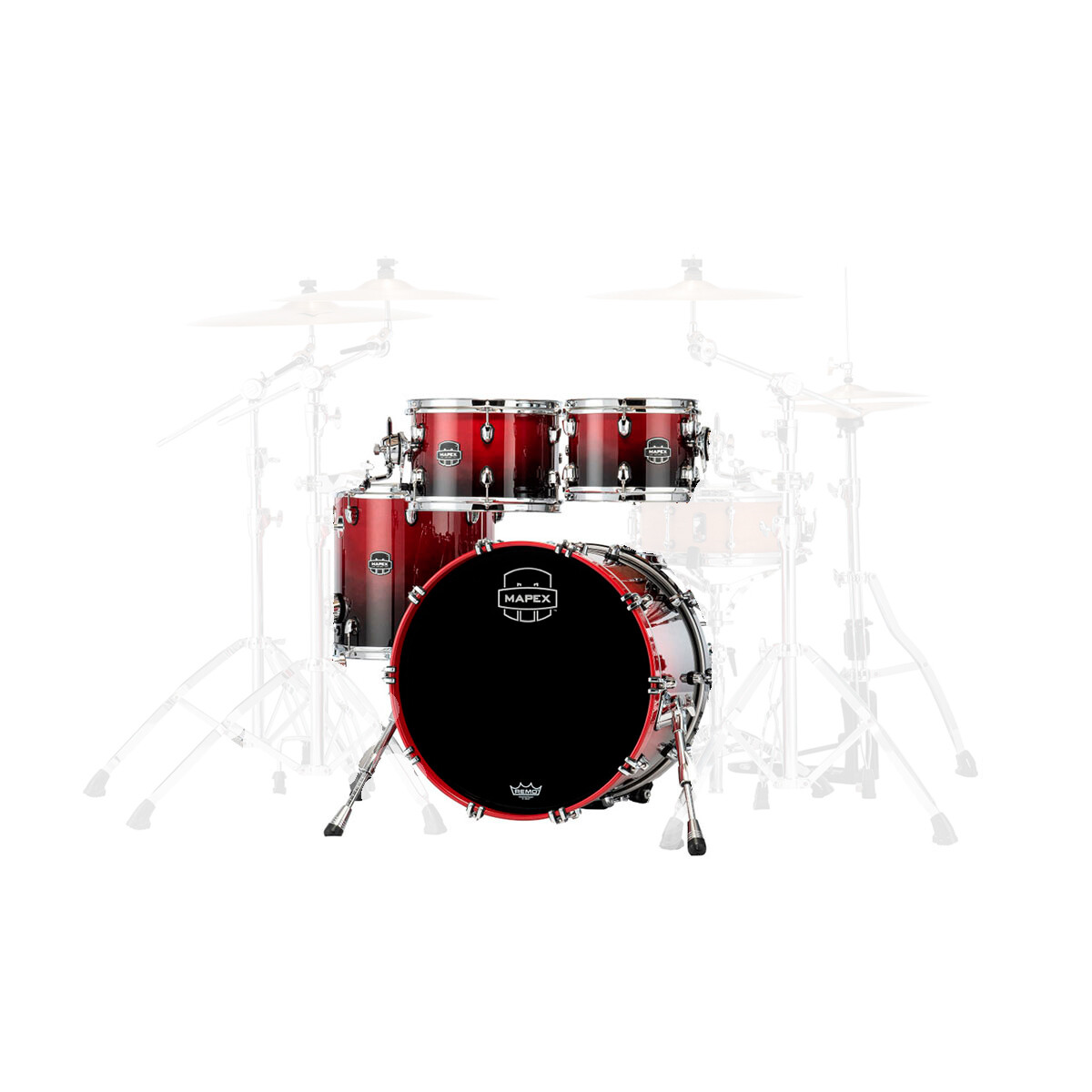 Batería Mapex Saturn Sr504xrq Scarlet Fade Sin Redoblante 