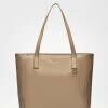 Shopper Vera en cuero graneado Vison