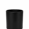 PORTA MACETA CERÁMICA MINIMALISTA NEGRA