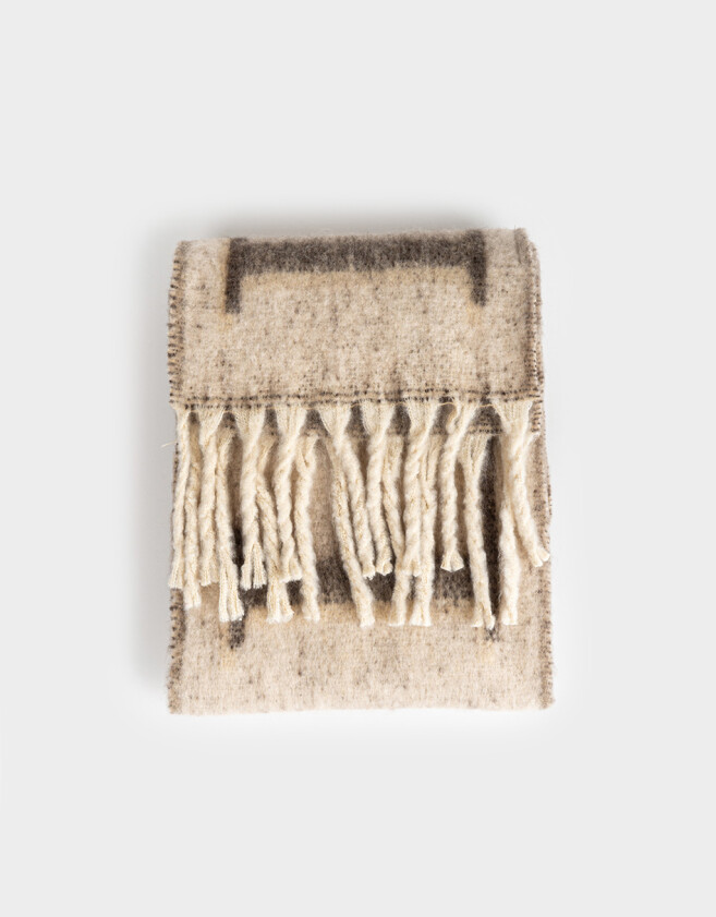 Bufandas Bufanda Estampa Love - Blanco Crudo