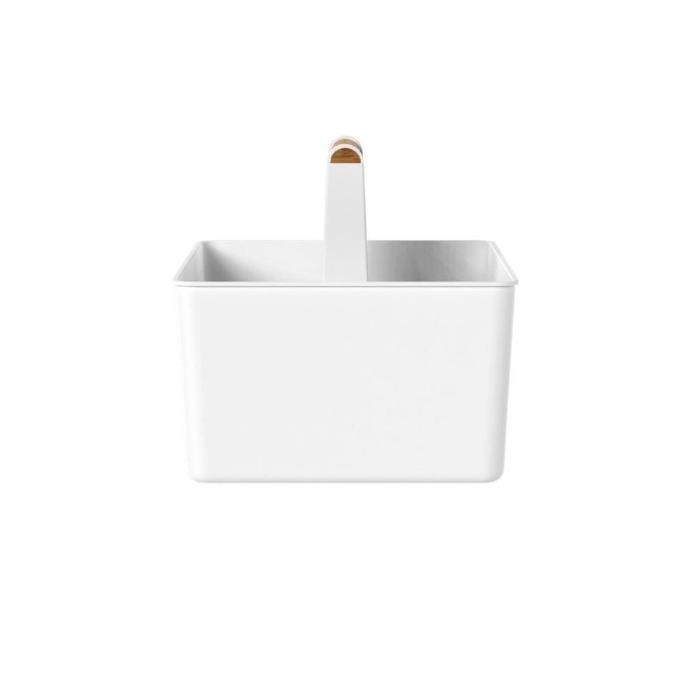 CESTA ALMACENAJE POLIPROPILENO BLANCO FLOW