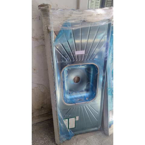 [OUTLET] Pileta Central de Acero Inoxidable y base en Hormigón Abollada 120 x 54 x 14,2 cm [OUTLET] Pileta Central de Acero Inoxidable y base en Hormigón Abollada 120 x 54 x 14,2 cm