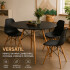 Mesa Comedor ComboHome Eames Redonda Laqueada 100Cm Premium Negro 1