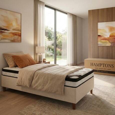 Sommier 1 Plaza HAMPTONS Mercury 80X185 Beige