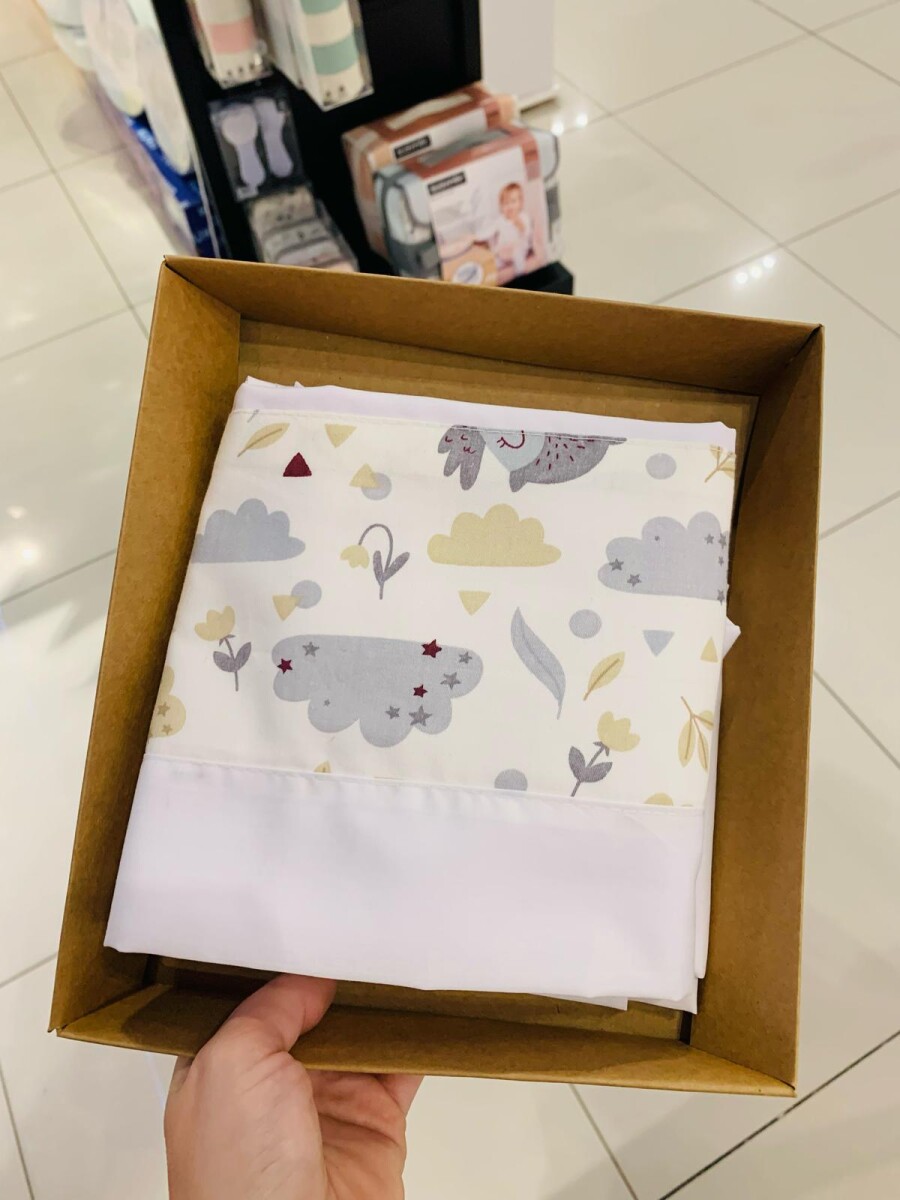 Sabanas minicuna colecho Little Ones - buho beige 