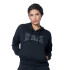 HOODIE FEM POLY/COTT EVERLAST VARSITY BK W6 S NEGRO