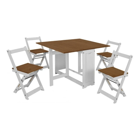 Desayunador 4 sillas plegables Linea Naturale Desayunador 4 sillas plegables Linea Naturale