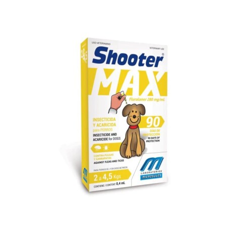 Pipeta Shooter Max Perros 2 a 4,5 Kg Pipeta Shooter Max Perros 2 a 4,5 Kg