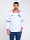 CAMISETA RETRO Nacional Hombre Blanco, Azul Royal, Rojo