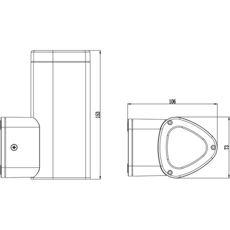 Aplique spot tubular para dicroica led 1*GU10 Aplique spot tubular para dicroica led 1*GU10