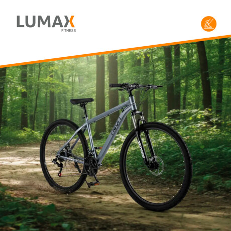 Bicicleta Montaña 26 Cuadro Aluminio Freno Disco 21 Cambios Gris