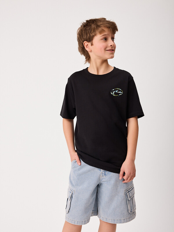 T-SHIRT ROGERS TEEN RUSTY Negro