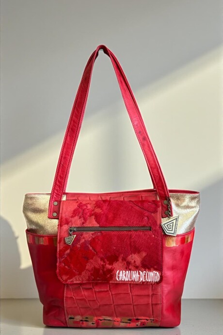 Cartera NIKKI Roja Con Arte Cartera NIKKI Roja Con Arte