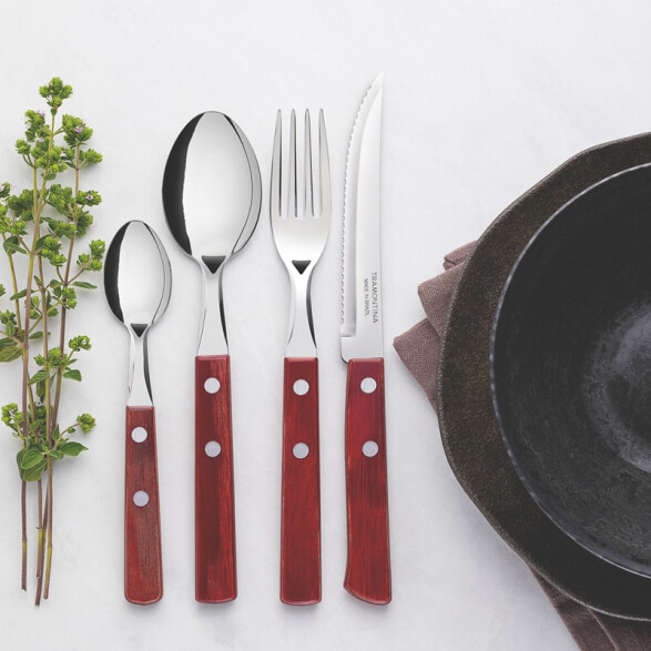 Juego de cubiertos 24 piezas, POLYWOOD -TRAMONTINA TN9286