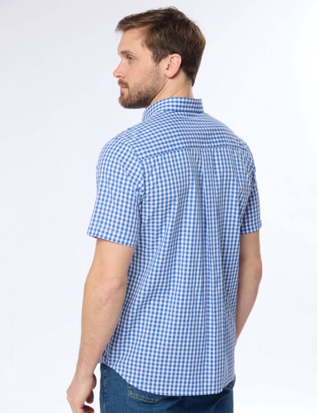 CAMISA SPORT A CUADROS Azul