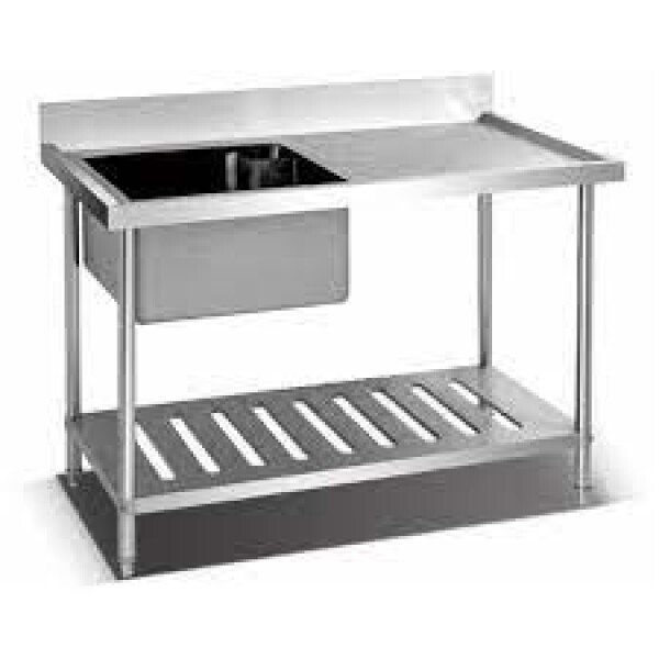 Mesada Acero Inox con Pileta 180 cm c/borde Flamemax Mesada Acero Inox con Pileta 180 cm c/borde Flamemax