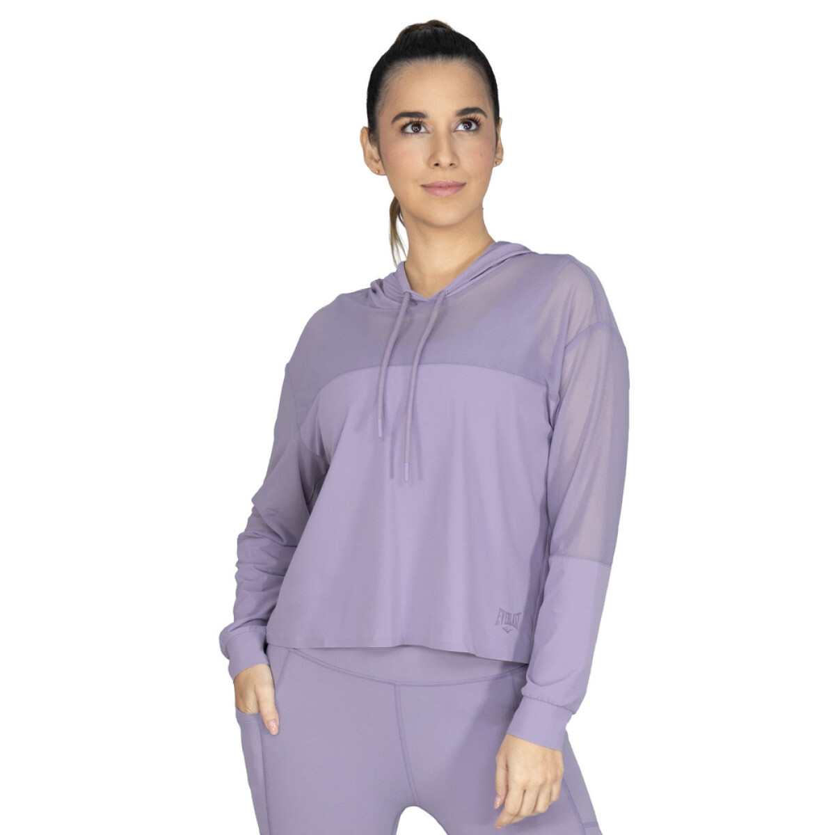 HOODIE FEM NYL/ELAST EVERLAST EOS LILA W6 - LILAC 