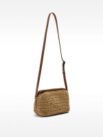 Bolso Bandolera Efecto Rafia natural