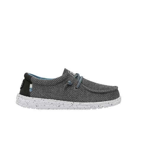 Calzado Hey Dude Wally Youth Sox Gris