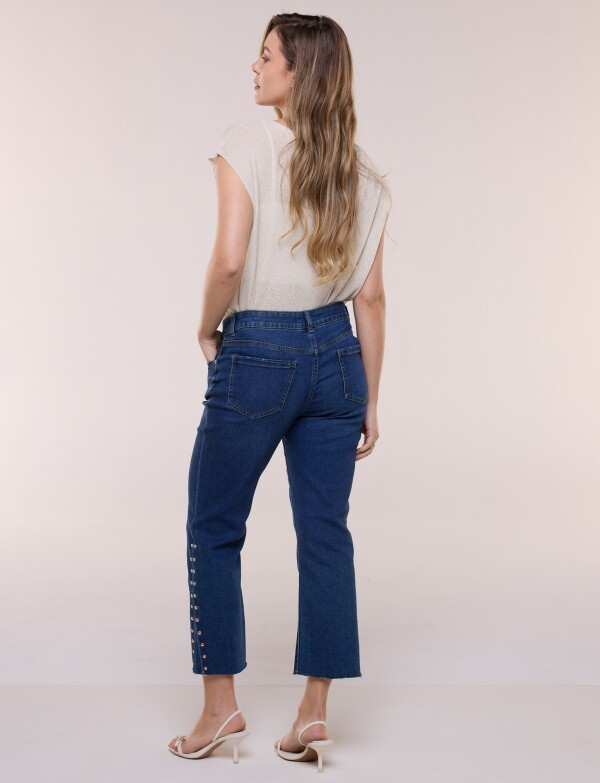 Jean Crop Tachas JEAN