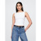 SL CLOSEKNIT CROP BOAT - 22 1/2 FRESH WHITE